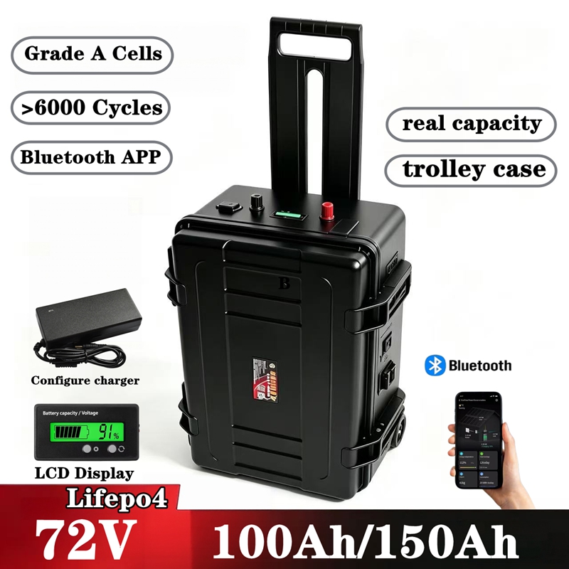 Lifepo4 72V 100Ah Battery Pack Ev - Batterie au lithium LiFePO4 étanche 72V